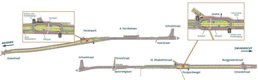 ontwerp N70 Melsele (foto: Agentschap Wegen en Verkeer)