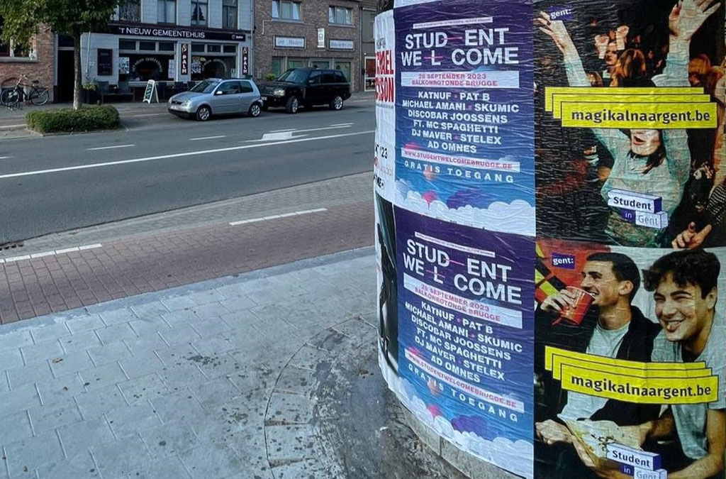 affiches in Brugge (foto: © Stad Gent)