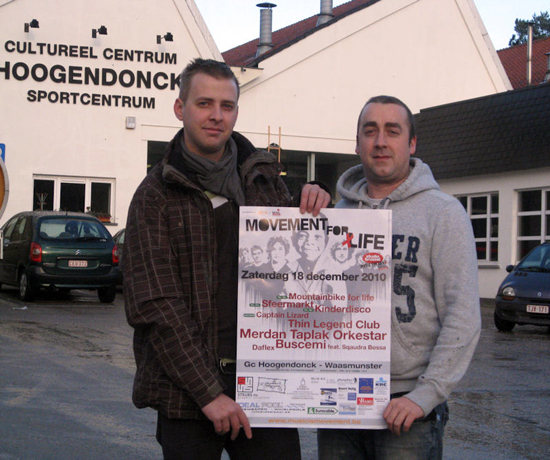 de organisatoren van Music For Life in Waasmunster