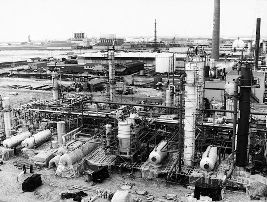de fabriek in 1969