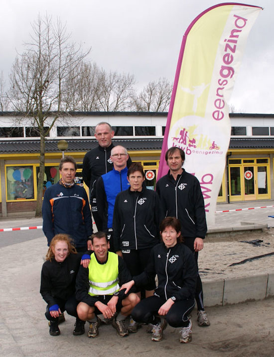 Een opvallende groep waren de lmeden van Atletiekvereniging Noorderkempen uit Hoogstraten. Zij liepen ongeveer 30 km en ware erg enthousiast over hun tocht.