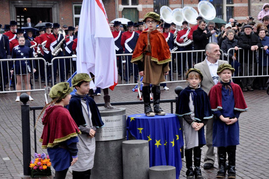 Anton Flore stond model voor het beeld van de jonge Mercator.