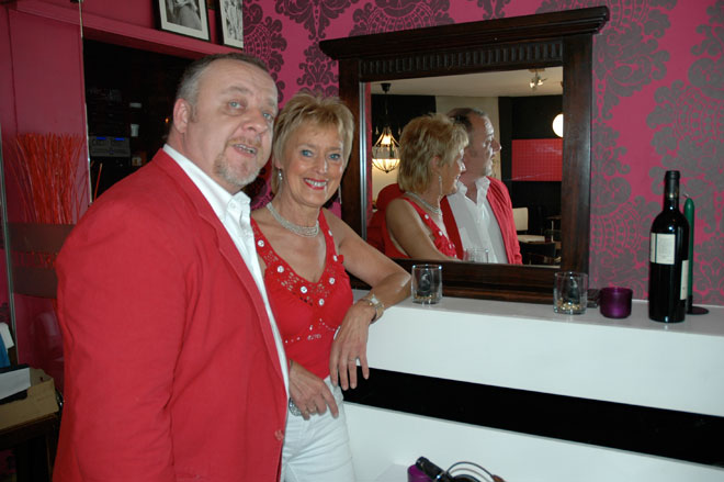 Werner Michiels en zangeres Laurie